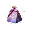 Enrolamento de presentes 10/20pcs Party Wedding Favor Boxes com fita chocolate tratar a caixa de doces da caixa de doces