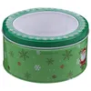 Garrafas de armazenamento de Natal Candy Jar Contêiner Cookie Tin Biscoits Case Party Favors Bag Cookies