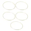 Figurines décoratives 5 PCS Décorer Cercle de rêve Cercle Garland Garland Metal Anneaux pour l'artisanat Fon Round Shape Accessoires