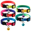 Dog Apparel Pet Tie Adjustable Oxford Safety Elastic Bowtie With Bells Gentleman Necklace Collar Puppy Cat Accessories