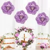Decorative Flowers 2pcs Paper Artifical Decoration For Wall Wedding Backdrops Decorations Crafts Baby Shower Birthday Interior Design