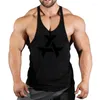 Herren -Tanktoper 2024 Bodybuilding Brand Jogger Gym Singulett Training Top Weste Hemd Ärmele Fitness Baumwolle für Männer