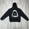 Black Printing Hoodie High Quality Casual Oversize Pullovers Hooded With Tag