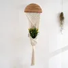 Figurines décoratines Macrame Planter Plante Planters Postel de suspension