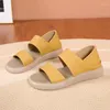 Casual Shoes 35 To 42 Large 2024 Summer Fairy Style Soft Sole Sandals For Women Wearing Two Bags And Roman Beach