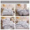 Bedding Sets 3pcs/set Quilt Cover Floral With Pillow Case Corner Ties Zipper Closure Luxurious Soft Single Durable Fashion King Decor