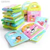 Bath Toys Soft Baby EVA Cartoon Bath Books with BB Whistle Early Educational Bathroom Toys Activity Waterproof Pages Baby Book for Toddler 240413