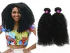 4PCS Mongoolse Braziliaanse kinky krullend haar weefsel bundels afro Mongoolse kinky krullende mensenhaarextensies Braziliaanse kinky krullende hai9594093