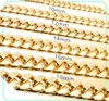 81012141618mm 1830 cala Miami Cuban Link Złoty łańcuch Hip Hop biżuteria grubia naszyjnik ze stali nierdzewnej 5130285