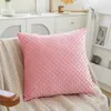 Pillow Decorative Cover Solid Color Pressed Foam Crystal Velvet Bedside Home Bedroom Case Sofa