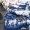 Bedding Sets Clsico De Animales Dibujos Animados Flamingo Ropa Cama Juegos 3/4 Uds Patrn Geomtrico Forros Funda