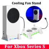 Dikey Dikey Stand Soğutucu 3 Dişli Ayarlama Soğutma Fan Taban, Xbox Serisi S için Renk Işık Isı Dispidasyon Dock