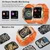 Watches 2023 New Bluetooth Talk Smartwatch 100+ Mode Sport 400mAh Battery Livslängd Hjärtfrekvensövervakning IP67 Vattentät mäns smartur