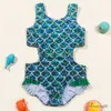 Jednoczęściowe dziewczyny urocze stroje kąpielowe Dzieci One Piece Swimsut Szybki suchy kostium kąpielowy na plażę strój pływania