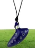 Nieuwe legende van zelda ocarina ketting blauw groen rood email Musical Instruments ocarina vorm hangketens mode sieraden kka8135662128