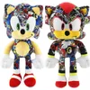 Cross Border Nieuwe print Super Mouse Plush Doll Graffiti Nick Doll Cartoon Anime Movie rondom speelgoed