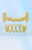 Hip Hop Smooth Halloween Dentures Grillz Real Gold plaqué RAPTEURS DENTALS BIJOURS COOD Silden Silten Rose Gold Black7987892