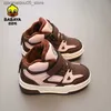 Sneakers Sneakers Babaya Rens Sports Schuhe Jungen Plüschschuhe Winter 2023 Neue Mädchen Baumwollschuhe Nicht -Slip und warme Sportschuhe Q240413