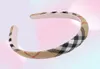 Fashion Women Designer Letter Bandband Girls High Quality Grid Imprime Print Band Sports Head Emballage large Bands Hairs Bands Head Wear H6544122