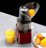 Juicers 110V 220V 500W Filterfree Slow Juicer med 8Stage Screw Original Juicer Commercial Fruit Squeezer Extractor Machine