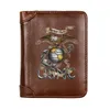 Wallets Luxury Genuine Leather Wallet Men United States Marine Corps Semper Fidelis Pocket Slim Card Holder Male Short Purses Gift3651377