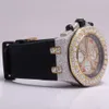 Luksusowe wyglądanie w pełni obserwuj mrożone dla mężczyzn Woman Top Craftsmanship Unikalne i drogie Mosang Diamond 1 1 5A zegarki dla Hip Hop Industrial Luxurious 6533