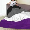 Decken solide asexuelle Pride Flag Trend Style Funny Mode Soft Throw Decke LGBTQ Saga Live