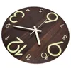 Wall Clocks Decorative Silent Luminous Clock Durable Non Toxic 11.81in Round For Bedroom Office Old People Kitchen