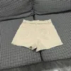 Frauen -Shorts -Designerin Frühling/Sommer Neues Ch Nanyou Gaoding Koreanischer Stil Minimalistischer Hochtaille Micro Elastic Letter Sticked Lingge Short Jeans Y2FD