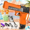 Sable Player Water Desert Eagle Watergun Electric Automatic Continuus Firing Water Gun grande capacité Pistolet à grande vitesse Touet de plage d'été pour enfants 240407 Q240413