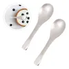 Łyżki 2PCS zupa ze stali nierdzewnej Deser Zupy Znakomity dla Home El Restaurant Ladle