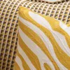 枕黄色の織りストライプコットンゼブラパターンカバーノルディックスタイルの幾何学枕カバーソファカーオフィス椅子腰部