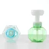 Dispensador de sabão líquido 300 ml Bomba de espuma de espuma de flor de flor em garrafa vazia Gel de chuveiro transparente de plástico