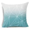 Pillow 45 45cm Modern Simple Blue Geometric Marble Cover Home Sofa Colorful Pillowcase Bedroom Office Decorations