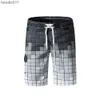 Men's Shorts 2024 summer new beach pants men with loose inner lining plus size casual split shorts for mens wear C240413