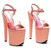 Dance Shoes Women 20CM/8inches PU Upper Sexy Exotic High Heel Platform Party Sandals Pole Model Shows 302