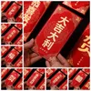 Geschenkwikkeling Jaar Pakket Red envelop Chinese wenst DIY Packing Money Pocket Luck Bag Party Gifts