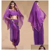 مرحلة ارتداء 4pcsset وصول y الشرقي للرقص البطن الدعاوى للنساء الرقص على ممارسة الأزياء البطن تصميم 220812 تسليم DROND DHTWE