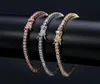 Rock Tennis Chains Hiphop Tide Men039s Bracelet Zirconmicroencased 3mm Bracelet Tennis bracelets For Men And Women Iced Out J9320639