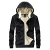 Men's Hoodies 2024 Fashiong Winter Fleece Hoodie Sweatshirt Mens Thick Warm Coat Male Solid Color Jacket Men Brand Clothing 8XL