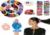 Scrunchies włosy aksamitne elastyki włosów krawatowe scrunce opaski krawaty liny prezenty 46 PCS3677094