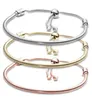 Nuovo popolare fascino di moda in argento sterling 925 Originale Line Bracciale ossa regolabile da uomo e donna Bracciale di base Bracciale Bracciale Bracciale Bracciale Making8855275