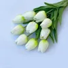 Dekorativa blommor 10st Tulpaner Artificial Faux Real Touch Pu Tulip Arrangement Bouquet For Home Wedding Party Decor