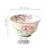 Schalen chinesischer Keramikschüssel Haushaltsreis besonders schön 4,5 Zoll kleines Geschirr