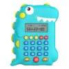 Taschenrechner wiederaufladbare dinosaurierförmige LCD -Taschenrechner ideales arithmetisches Training Spielzeug für Kinder in der Grundschule Frühschulgeschenk