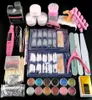 Nail Art Kits Professional Full Acryl Kit mit 120 ml Flüssigdekorationen für Maniküre -Werkzeuge7418236