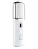 Nano Facial Mister Portable Small Air Airfiidifier USB laddningsbar 20 ml Handhållen vattenmätare Ultrasonic Mist Spray286E5602947