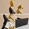 Decorative Figurines Lovers Decoration Bed Room Decor Wedding Gifts Sculptures Figures Dance Collectible For Interior House Decorations