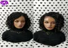 Top quality 1b black micro braiding with curly tips synthetic lace front wigs black short braided wig heat resistantr hair for bla8605952