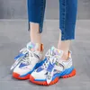 Fitness Shoes Autumn Brand Women's Genuine Leather Sneakers Women 2024 Colorful Platform Woman Girl Casual Lace-up Flats Chaussure